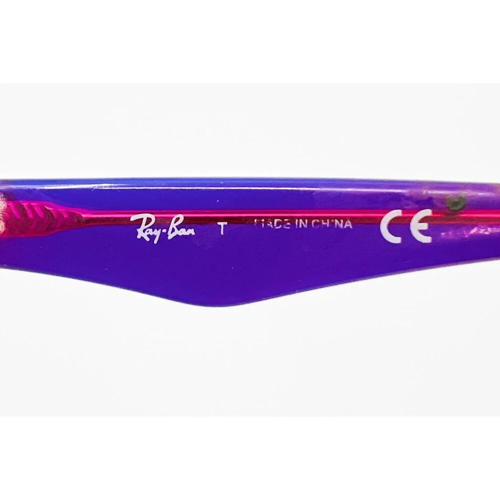 Ray-Ban Eyeglasses Kids Blue Pink RB 1530 3666 Rectangle 48-16-130
